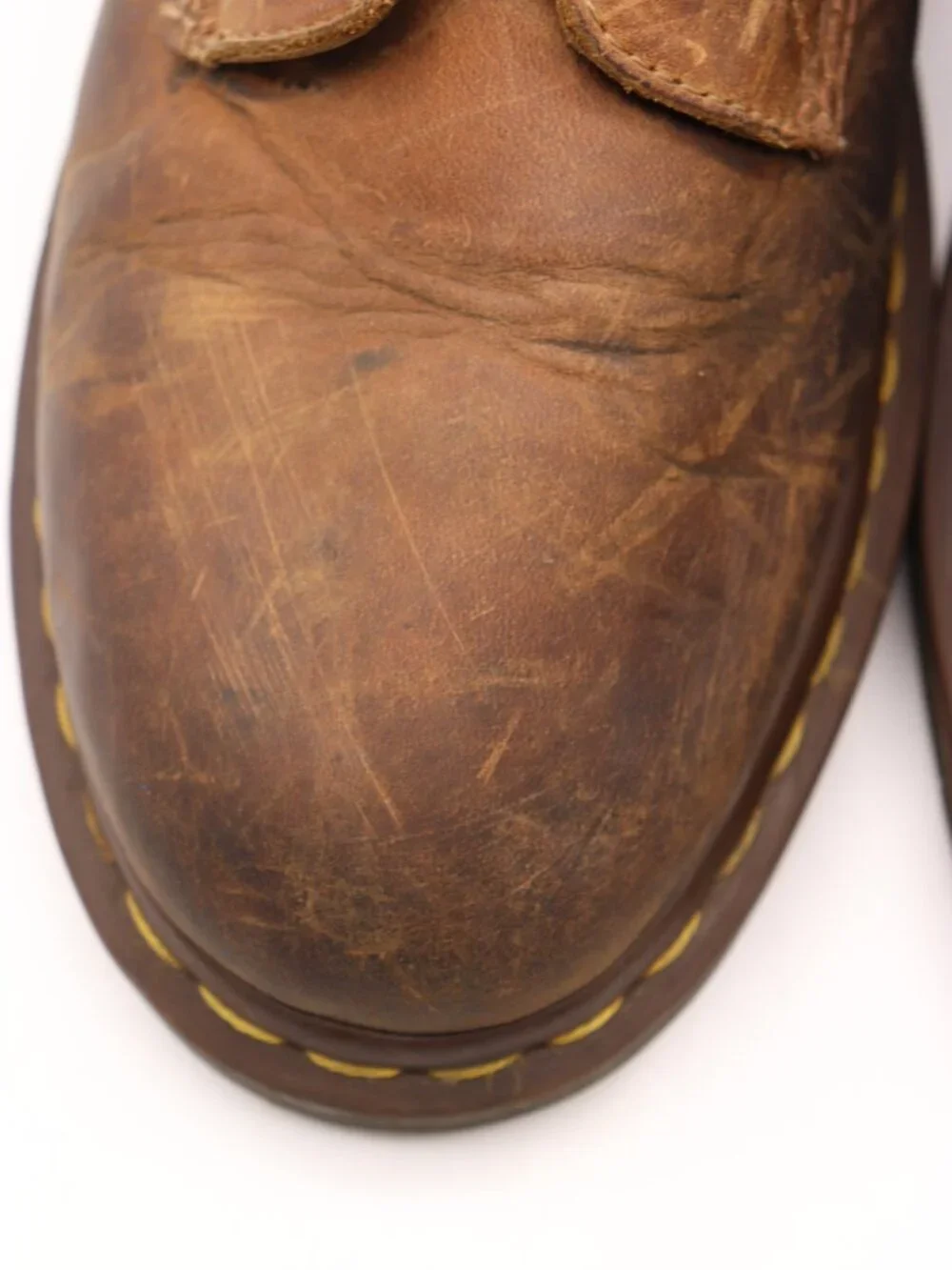 Doc Dr. Martens 1460 Men's Size 10 Crazy Horse Brown Leather Boots Lace Up